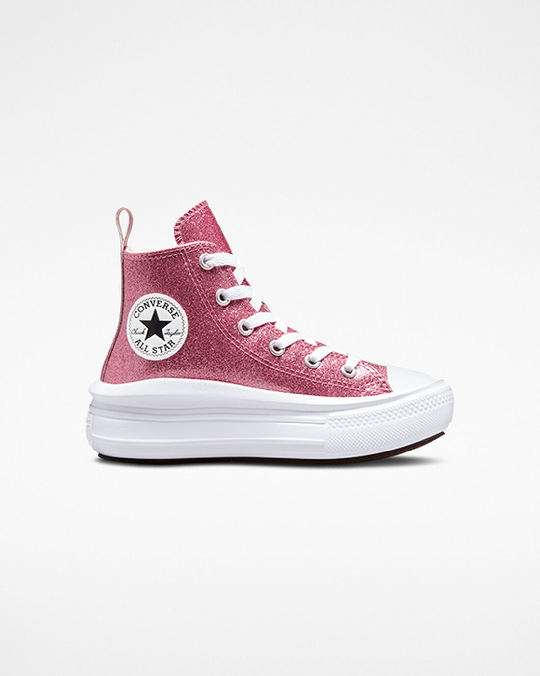 Girls\' Converse Chuck Taylor All Star Move High Top Sneakers Pink/Purple/White | Australia-14673