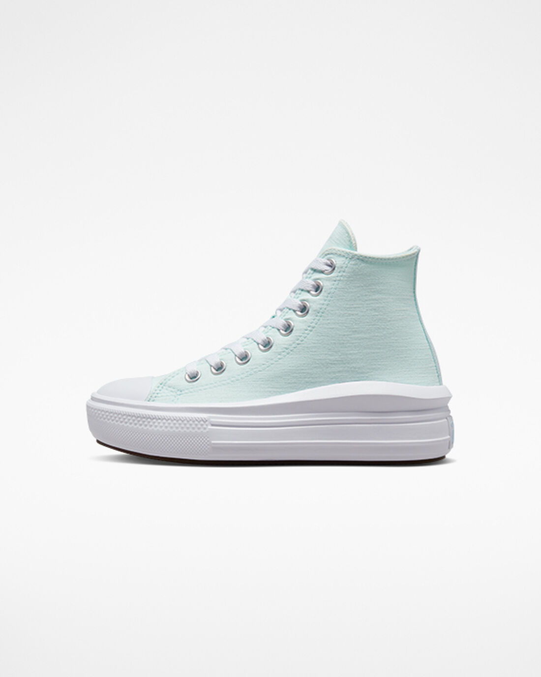 Girls' Converse Chuck Taylor All Star Move High Top Shoes Blue | Australia-28036