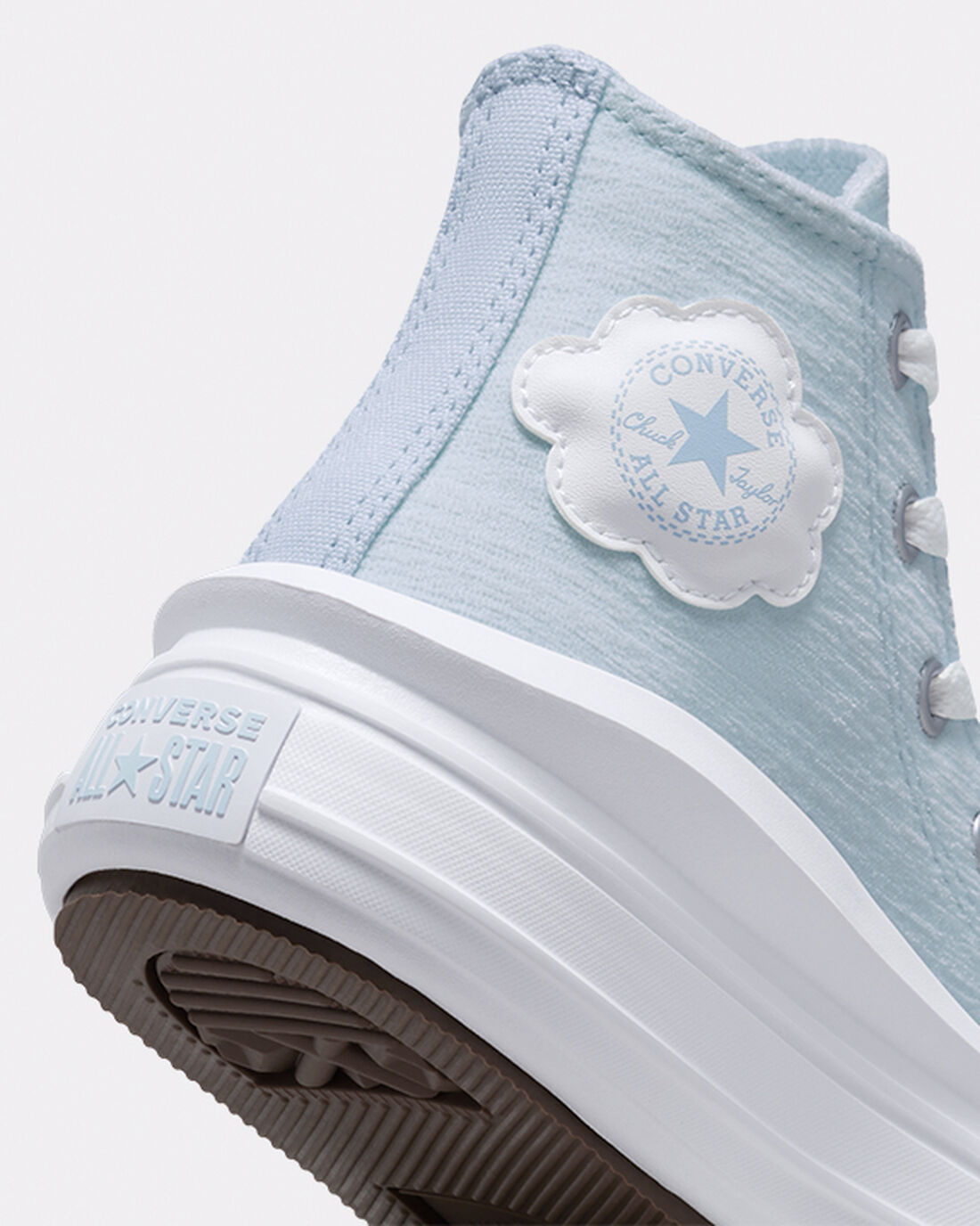 Girls' Converse Chuck Taylor All Star Move High Top Sneakers Blue | Australia-85021