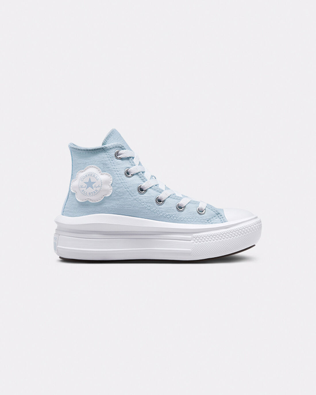 Girls\' Converse Chuck Taylor All Star Move High Top Sneakers Blue | Australia-85021