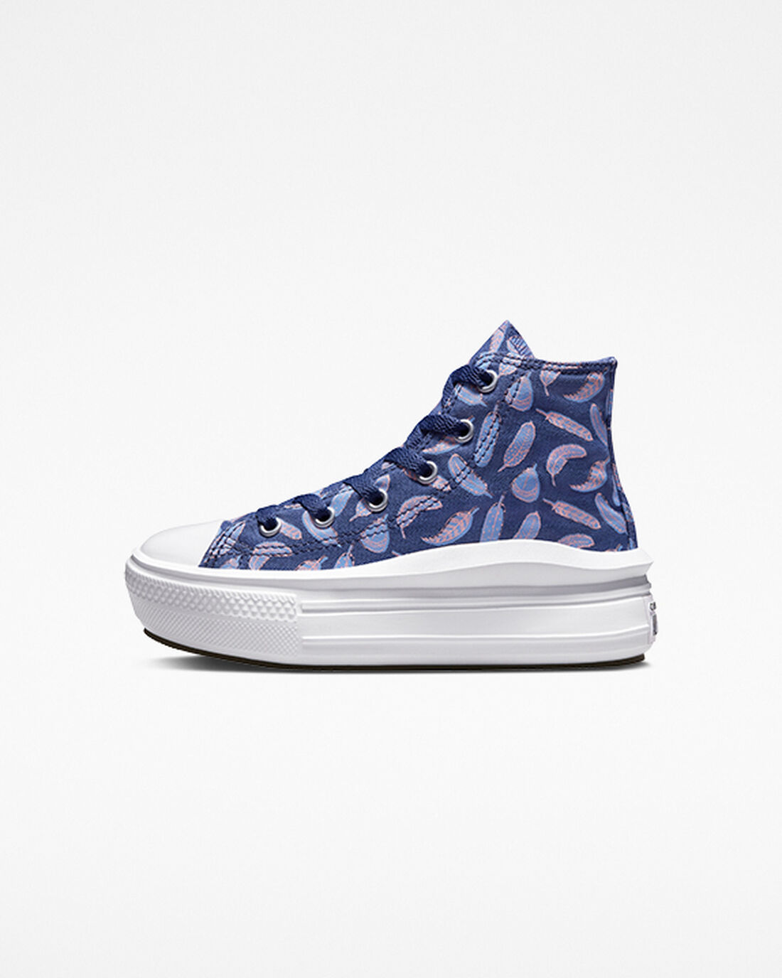 Girls' Converse Chuck Taylor All Star Move High Top Sneakers Purple/Royal | Australia-90435