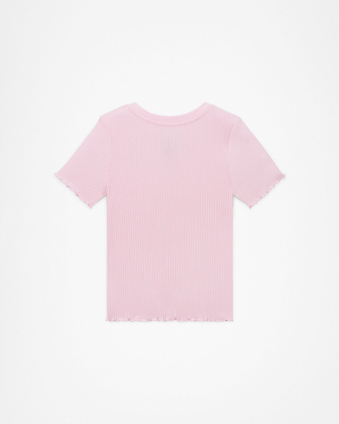 Girls' Converse Short Sleeve Ribbed Baby Doll T-Shirts Pink | Australia-76930