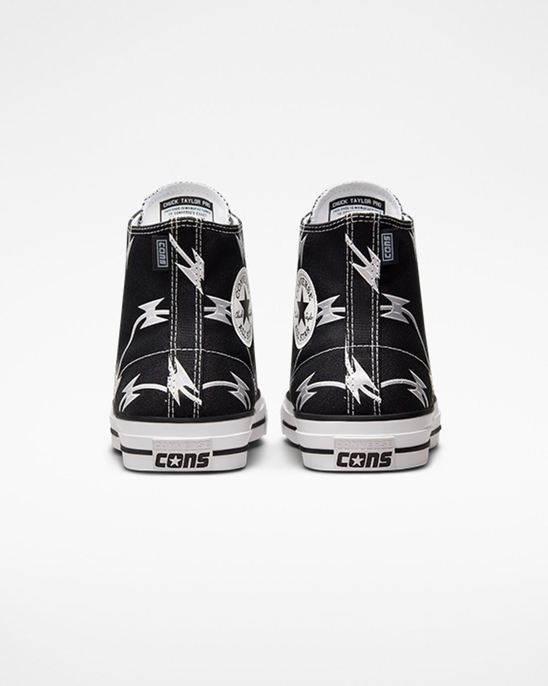 Men's Converse CONS Chuck Taylor All Star Pro Razor Wire Skate Shoes Black/Silver/White | Australia-16384