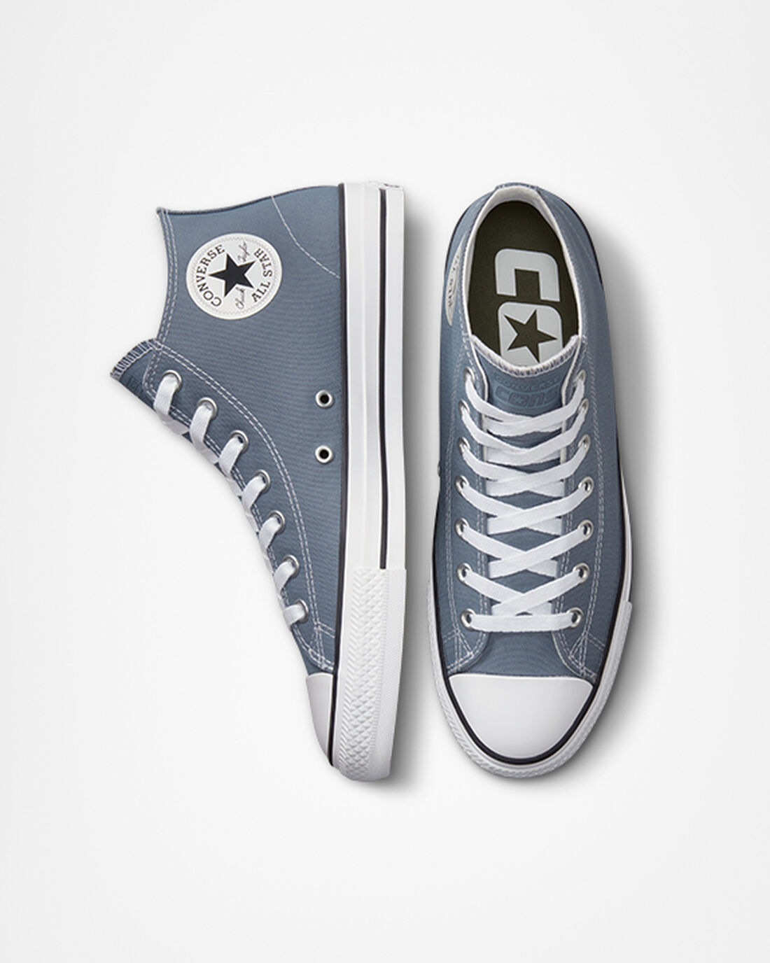 Men's Converse CONS Chuck Taylor All Star Pro Skate Shoes Grey/White/Black | Australia-19087