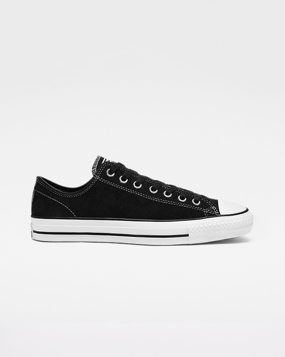 Men\'s Converse CONS Chuck Taylor All Star Pro Suede Skate Shoes Black/White | Australia-29360