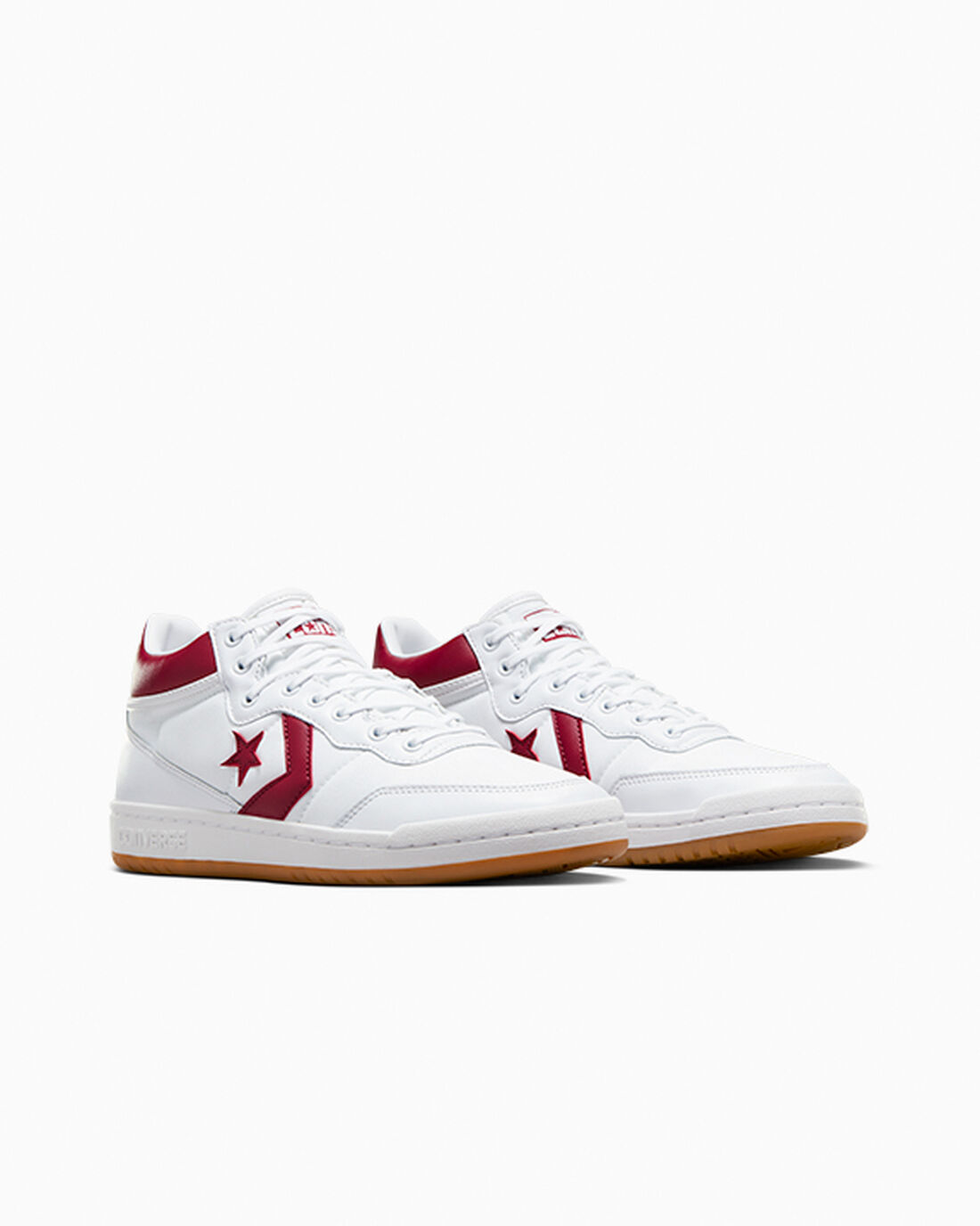 Men's Converse CONS Fastbreak Pro Leather Skate Shoes White/Red/White | Australia-42698