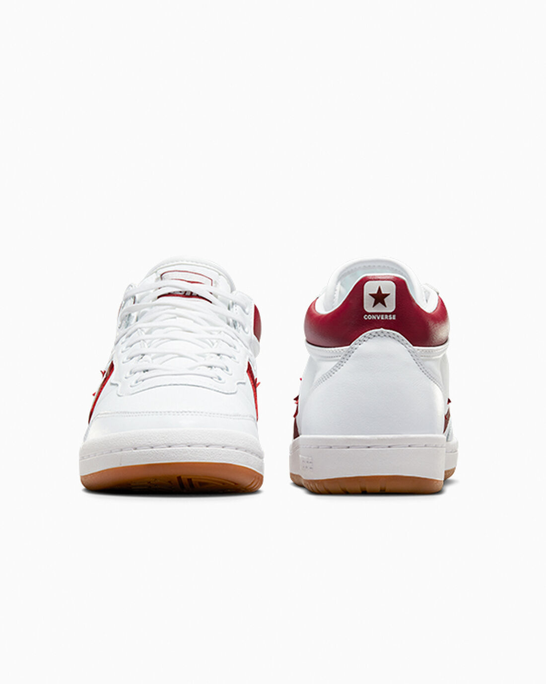 Men's Converse CONS Fastbreak Pro Leather Skate Shoes White/Red/White | Australia-42698