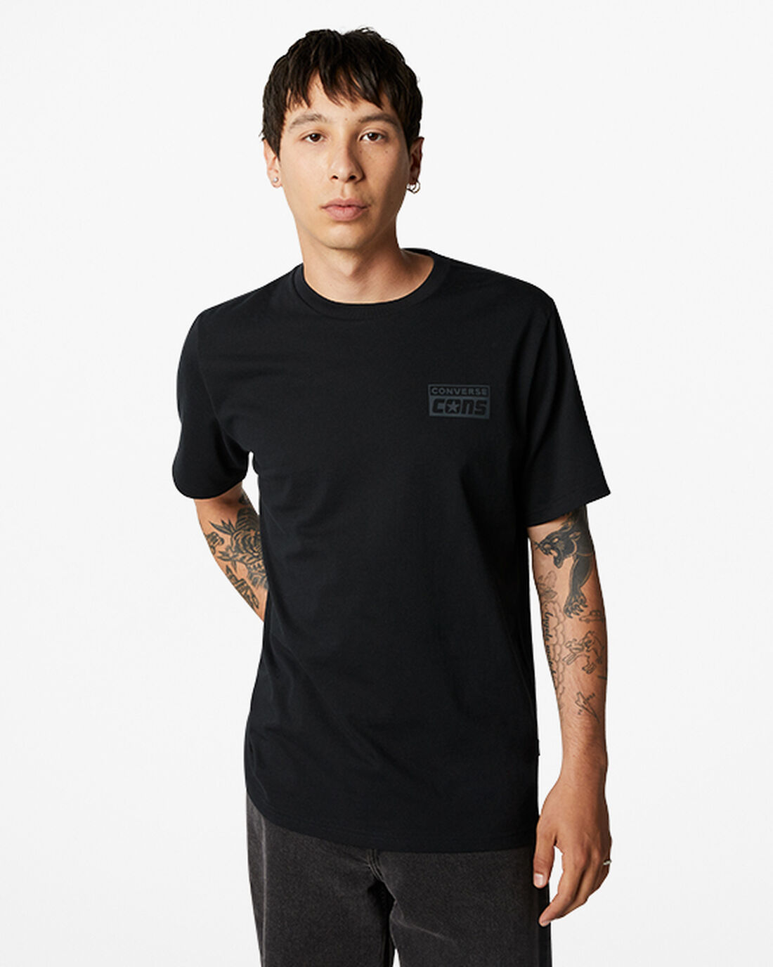 Men\'s Converse CONS Graphic T-Shirts Black | Australia-70652