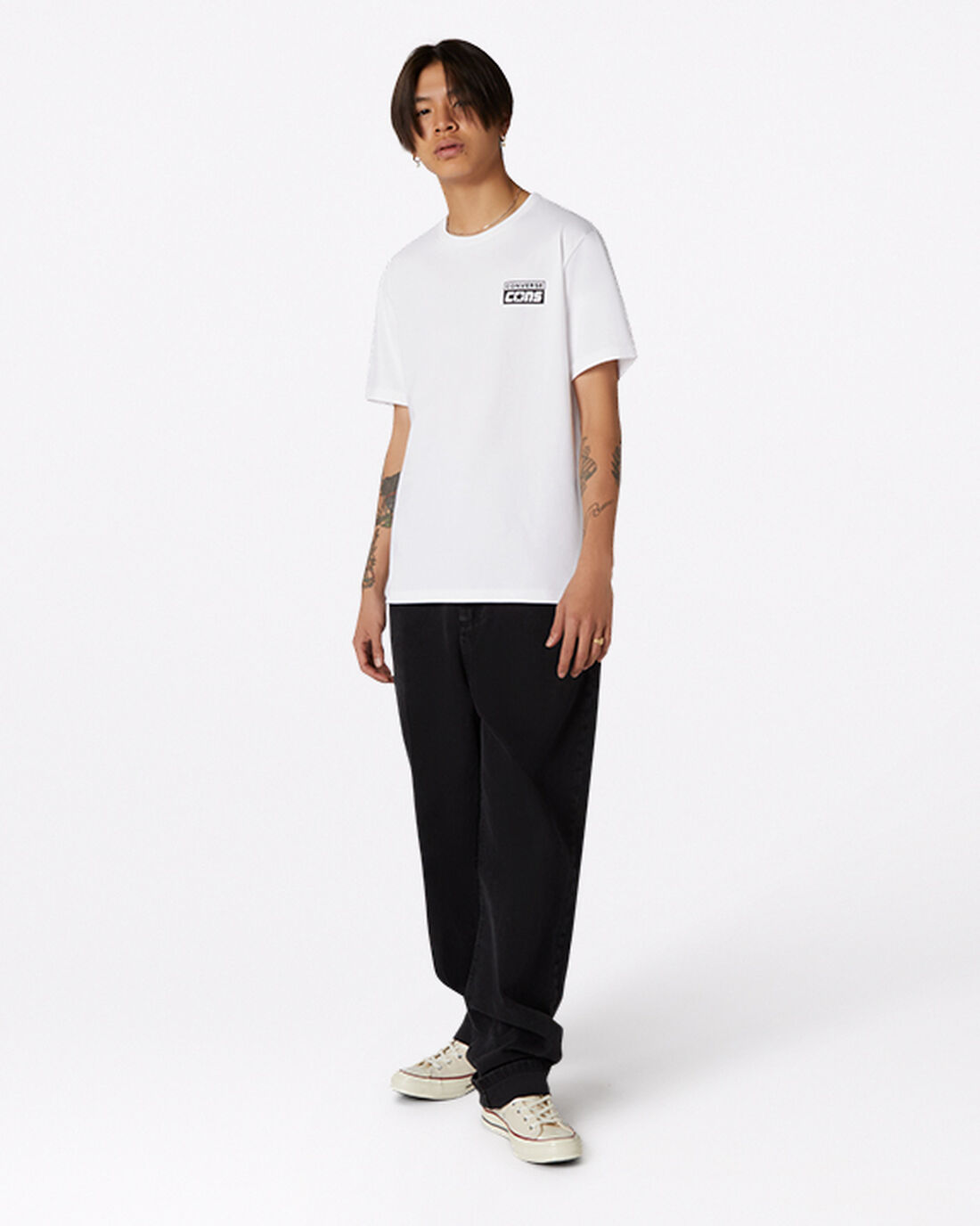 Men's Converse CONS Graphic T-Shirts White | Australia-75093