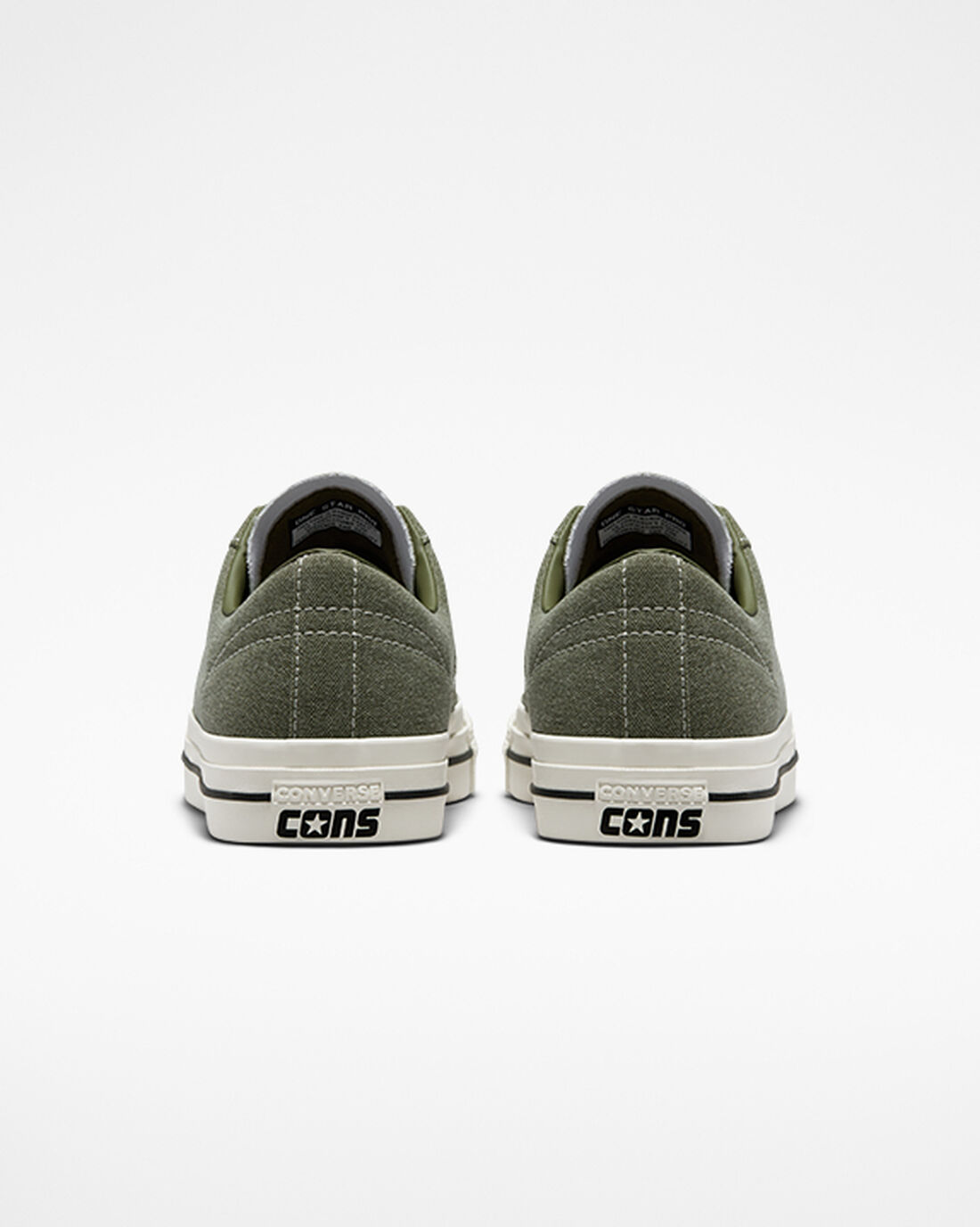 Men's Converse CONS One Star Pro Heavyweight Canvas Skate Shoes Olive/Black | Australia-62791