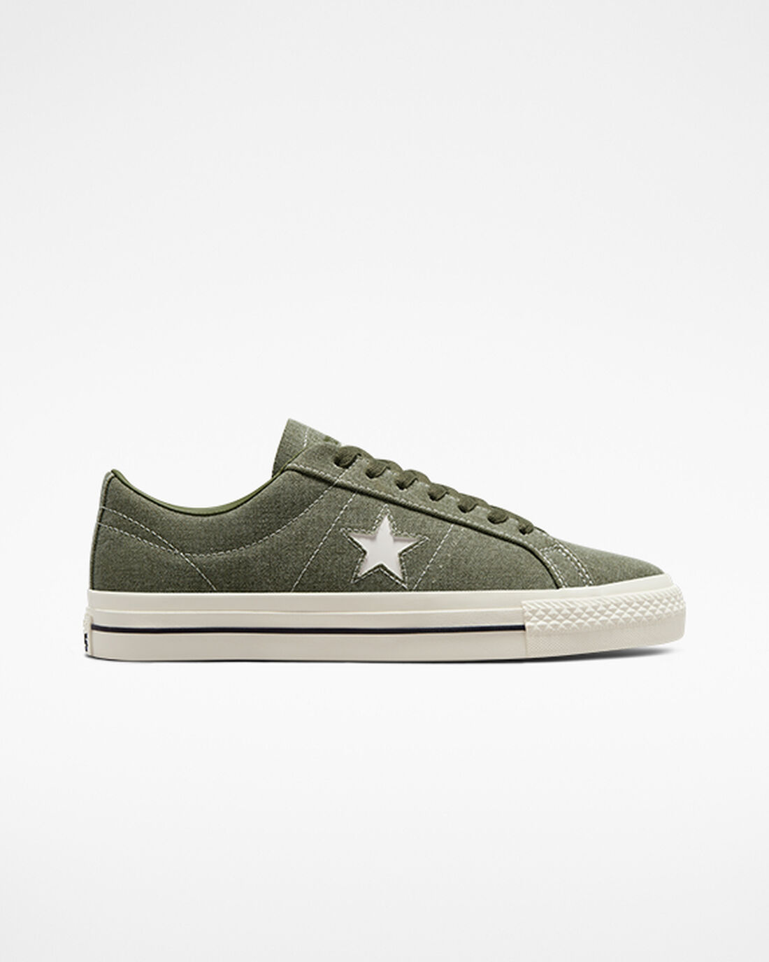 Men\'s Converse CONS One Star Pro Heavyweight Canvas Skate Shoes Olive/Black | Australia-62791