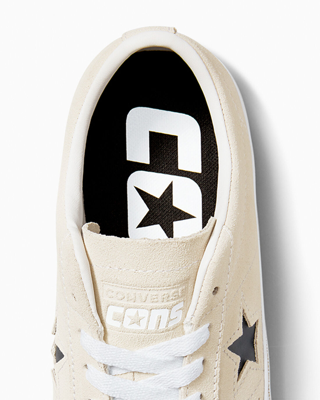 Men's Converse CONS One Star Pro Suede Skate Shoes Beige/White/Black | Australia-04312