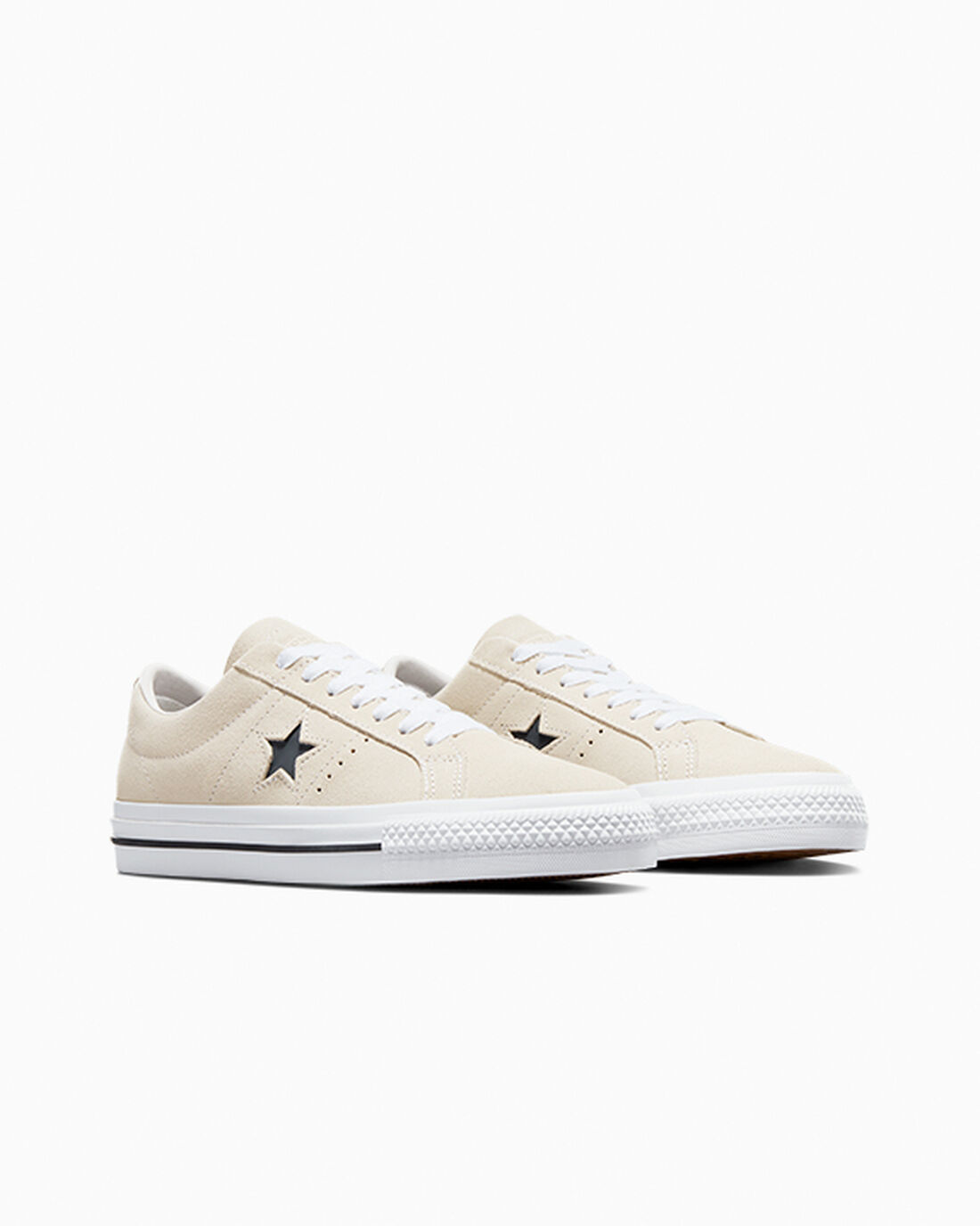 Men's Converse CONS One Star Pro Suede Skate Shoes Beige/White/Black | Australia-04312