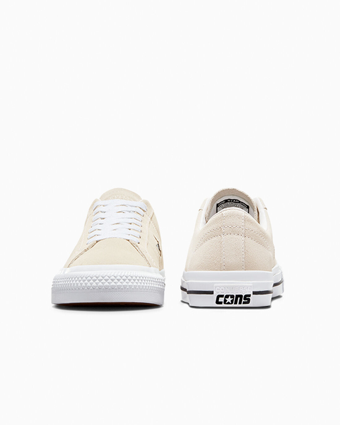 Men's Converse CONS One Star Pro Suede Skate Shoes Beige/White/Black | Australia-04312