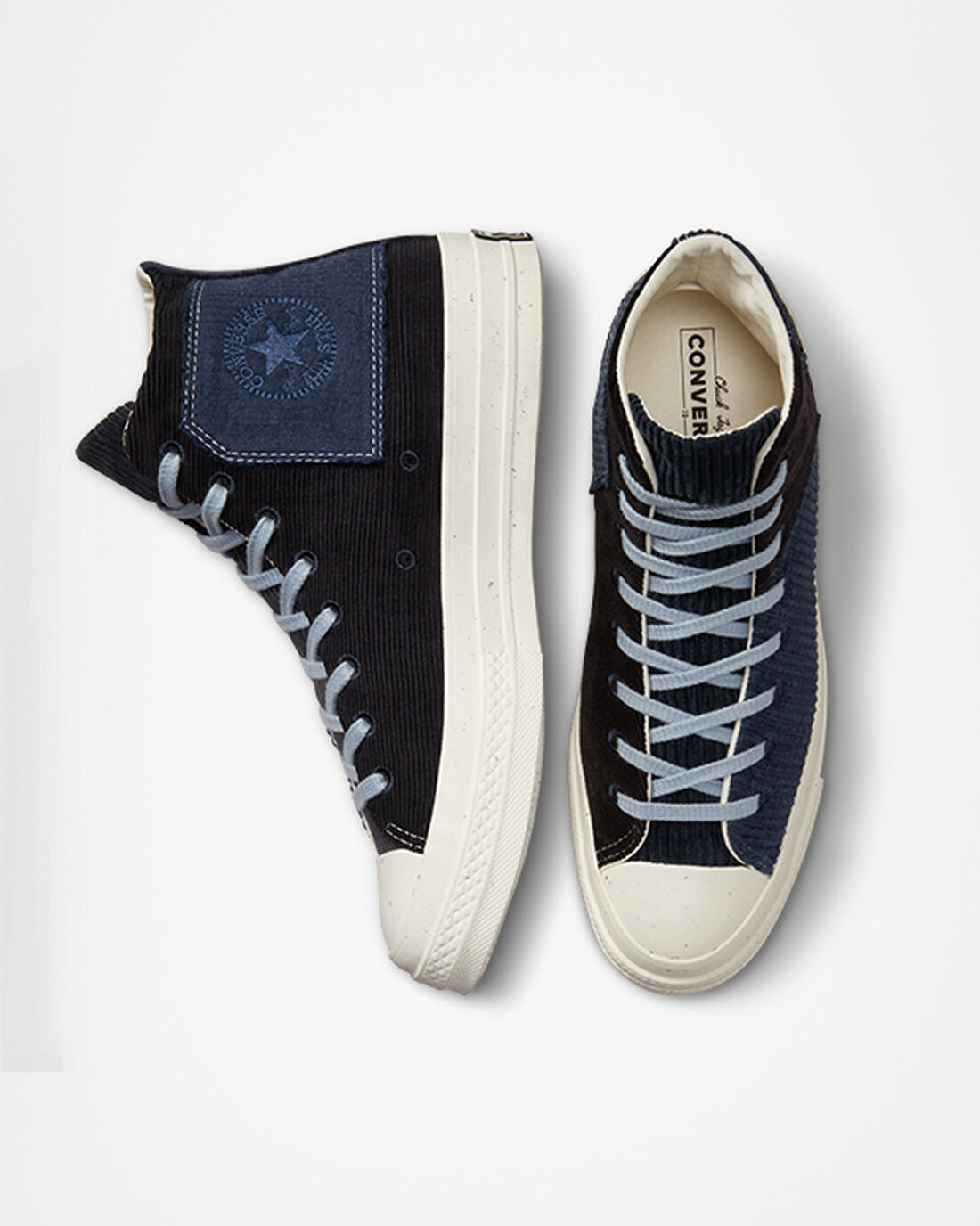 Men's Converse Chuck 70 Beyond Retro High Top Sneakers Black/Navy | Australia-91785