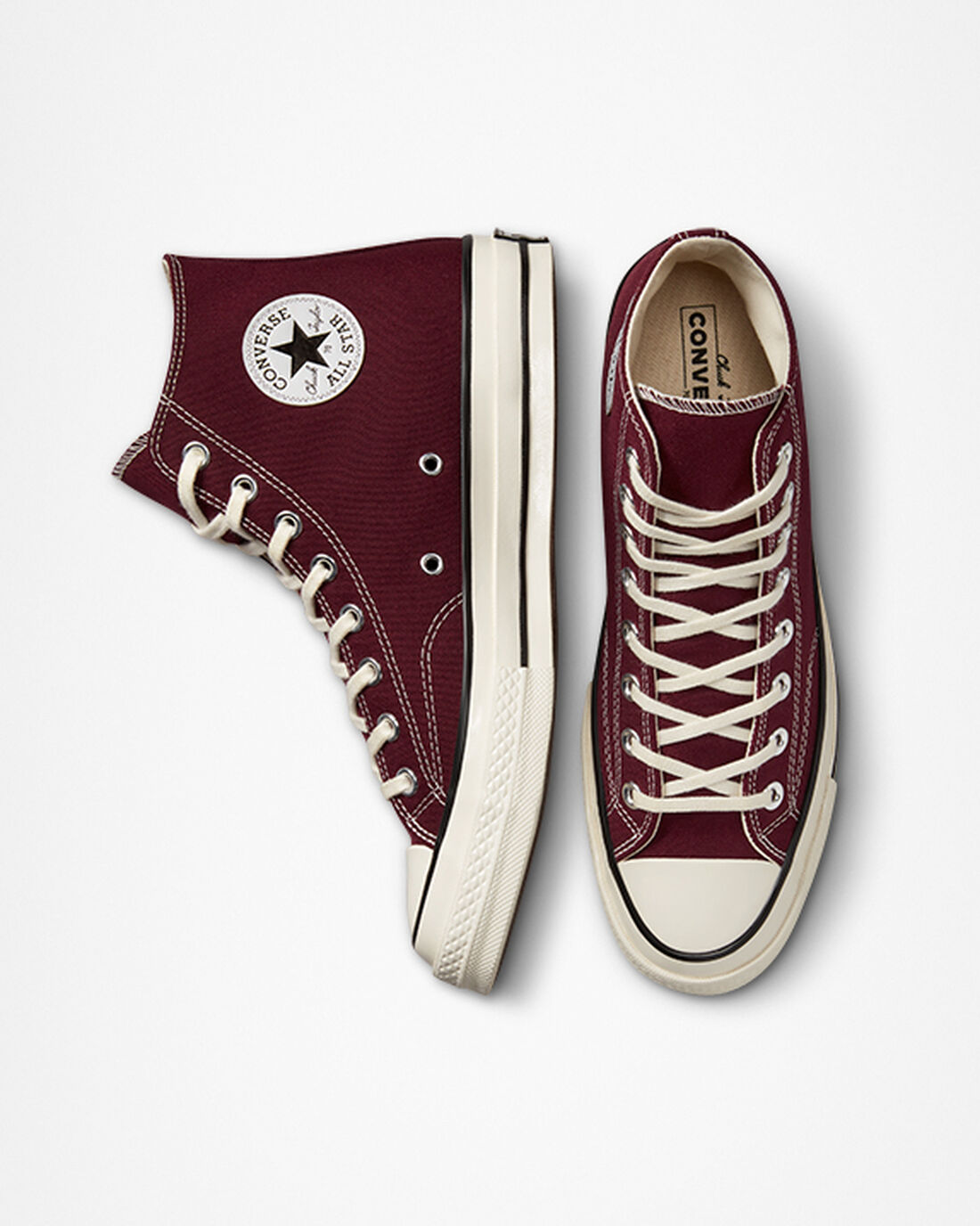 Men's Converse Chuck 70 Canvas High Top Sneakers Dark Red/Black | Australia-54273