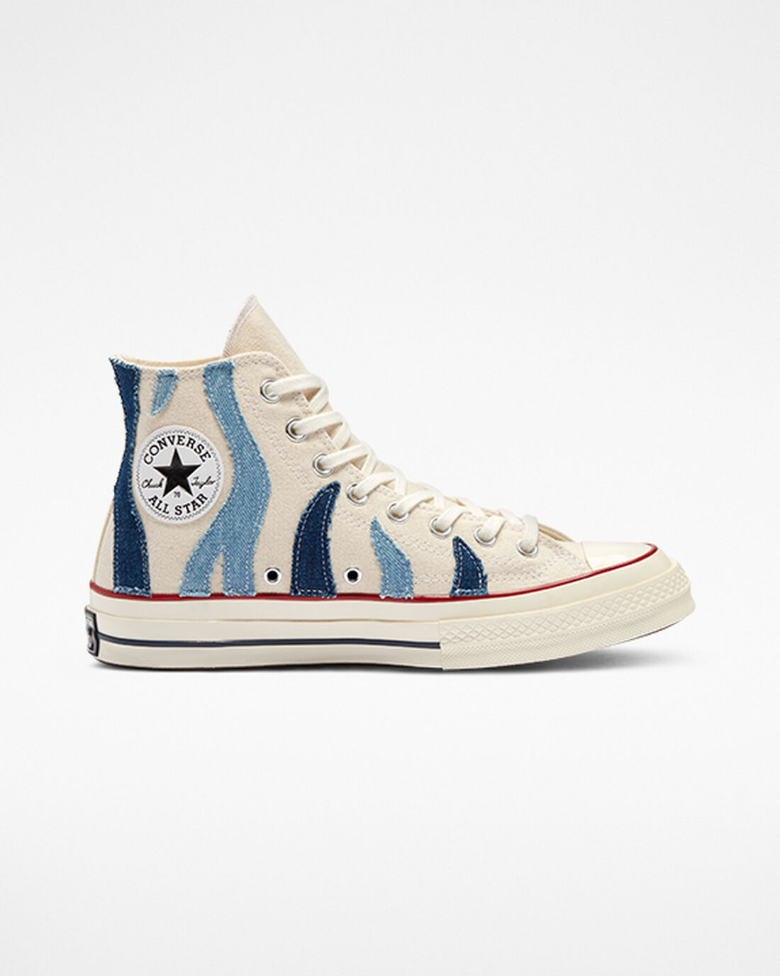 Men\'s Converse Chuck 70 Denim High Top Sneakers Beige Blue | Australia-53729