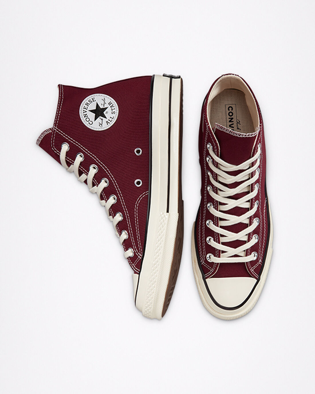 Men's Converse Chuck 70 High Top Sneakers Deep Burgundy/Black | Australia-65823