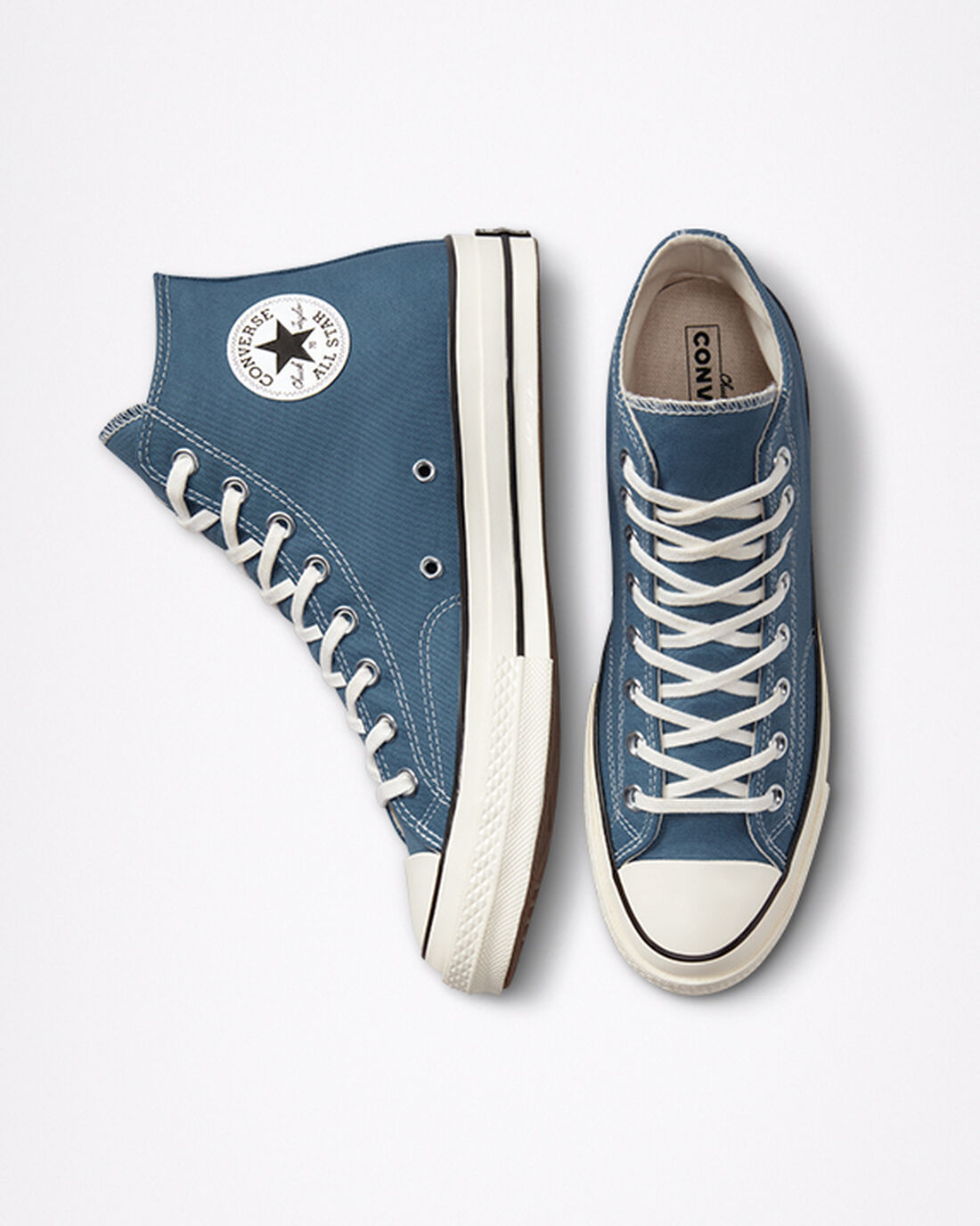 Men's Converse Chuck 70 High Top Sneakers Deep Waters/Egret/Black | Australia-65930