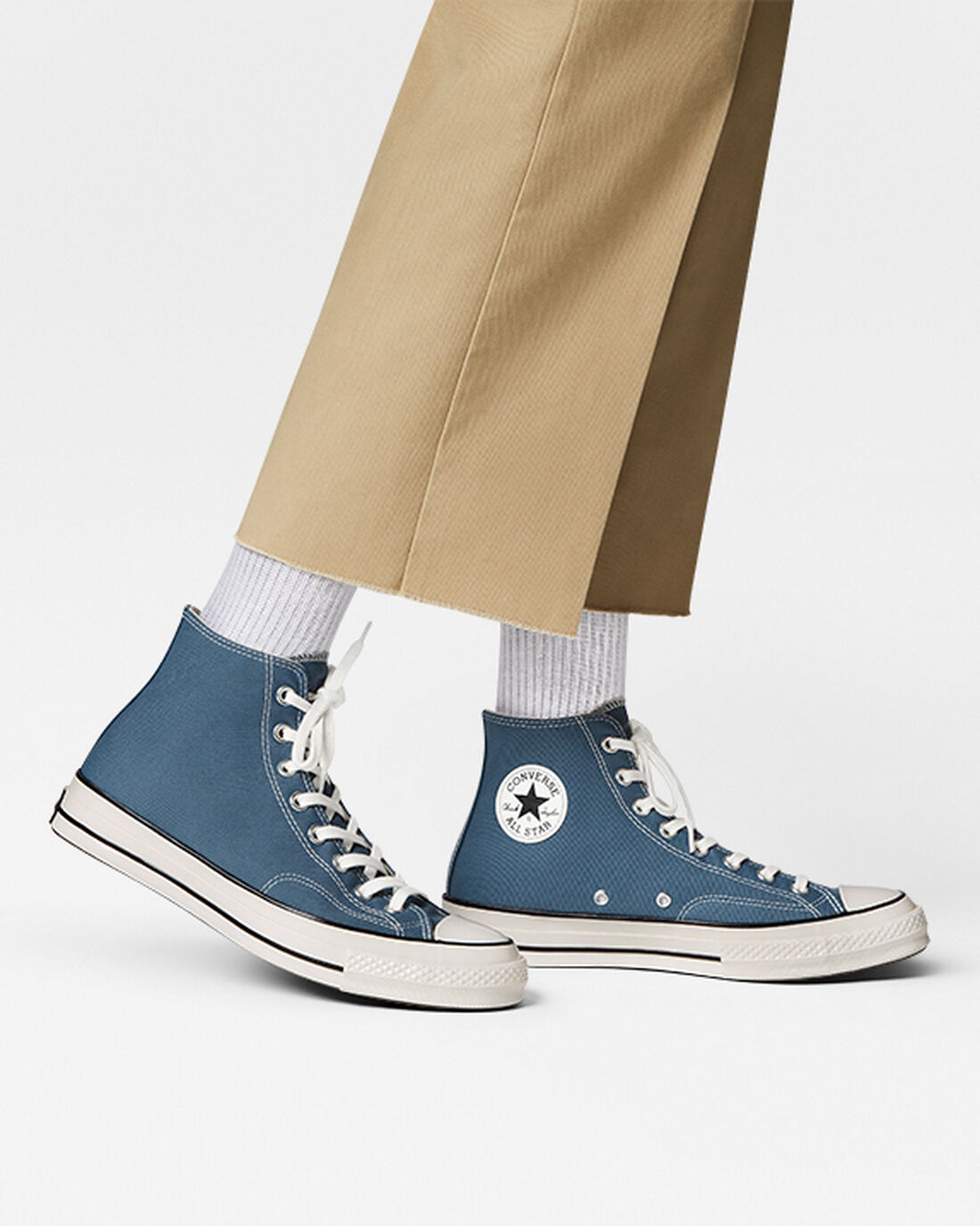 Men's Converse Chuck 70 High Top Sneakers Deep Waters/Egret/Black | Australia-65930