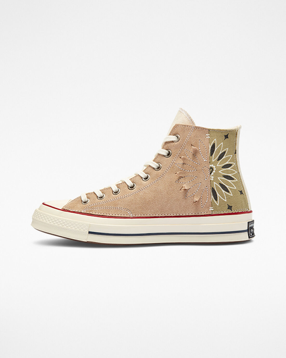 Men's Converse Chuck 70 LTD Paisley Suede High Top Sneakers Beige Brown | Australia-63418