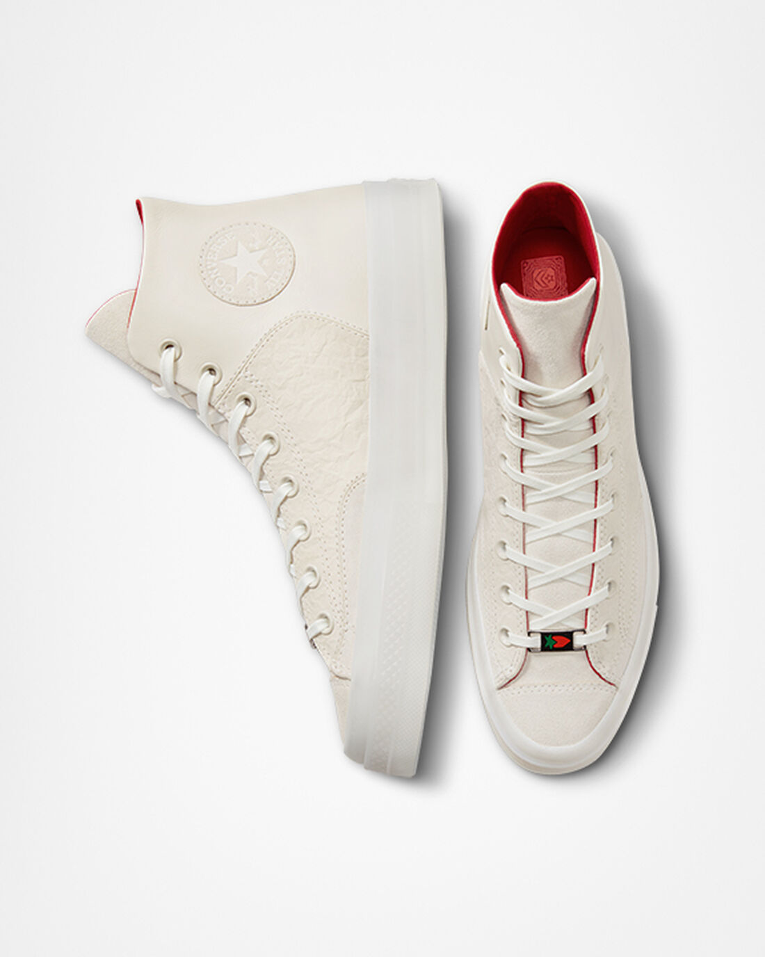 Men's Converse Chuck 70 Marquis Year of the Rabbit High Top Sneakers Beige/Red/White | Australia-94062