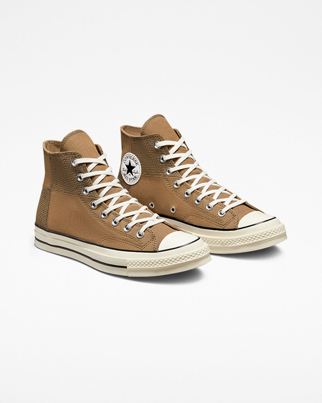 Men's Converse Chuck 70 Patchwork High Top Sneakers Brown/Black | Australia-01659