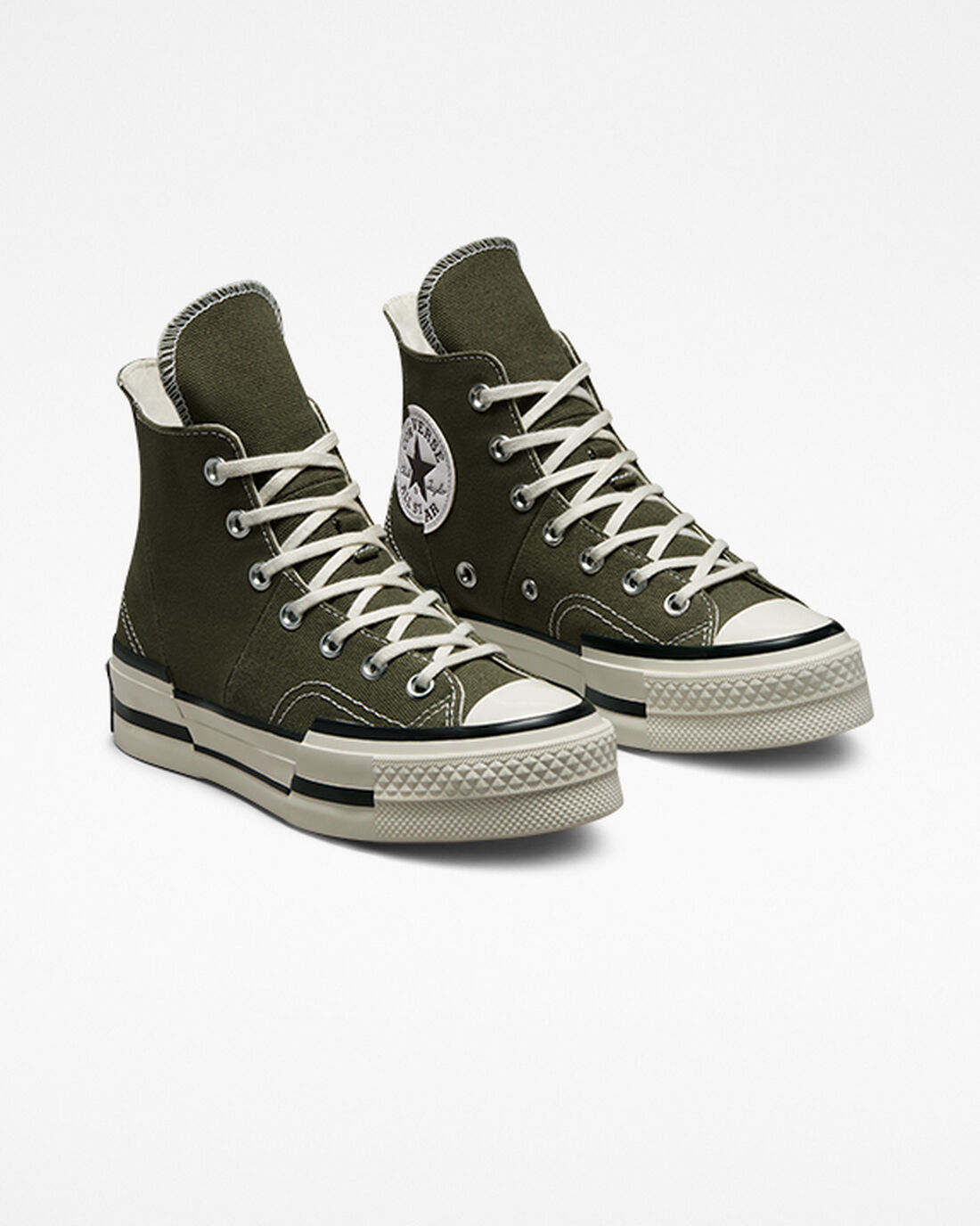 Men's Converse Chuck 70 Plus High Top Shoes Olive/Black | Australia-16459