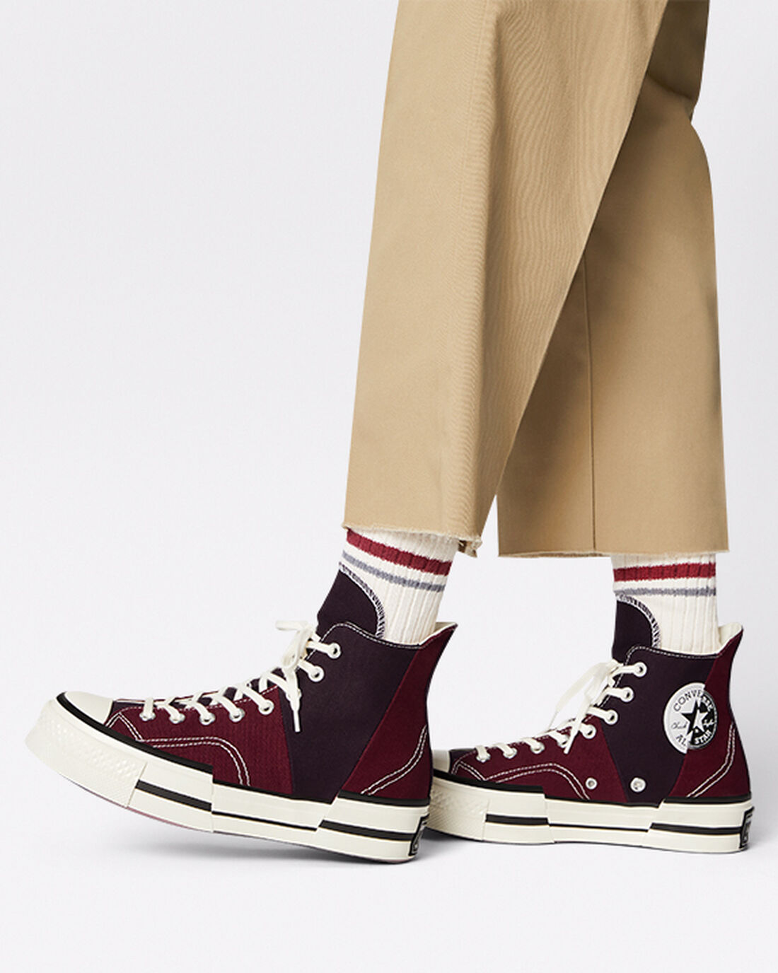 Men's Converse Chuck 70 Plus High Top Sneakers Dark Red/Black | Australia-13268