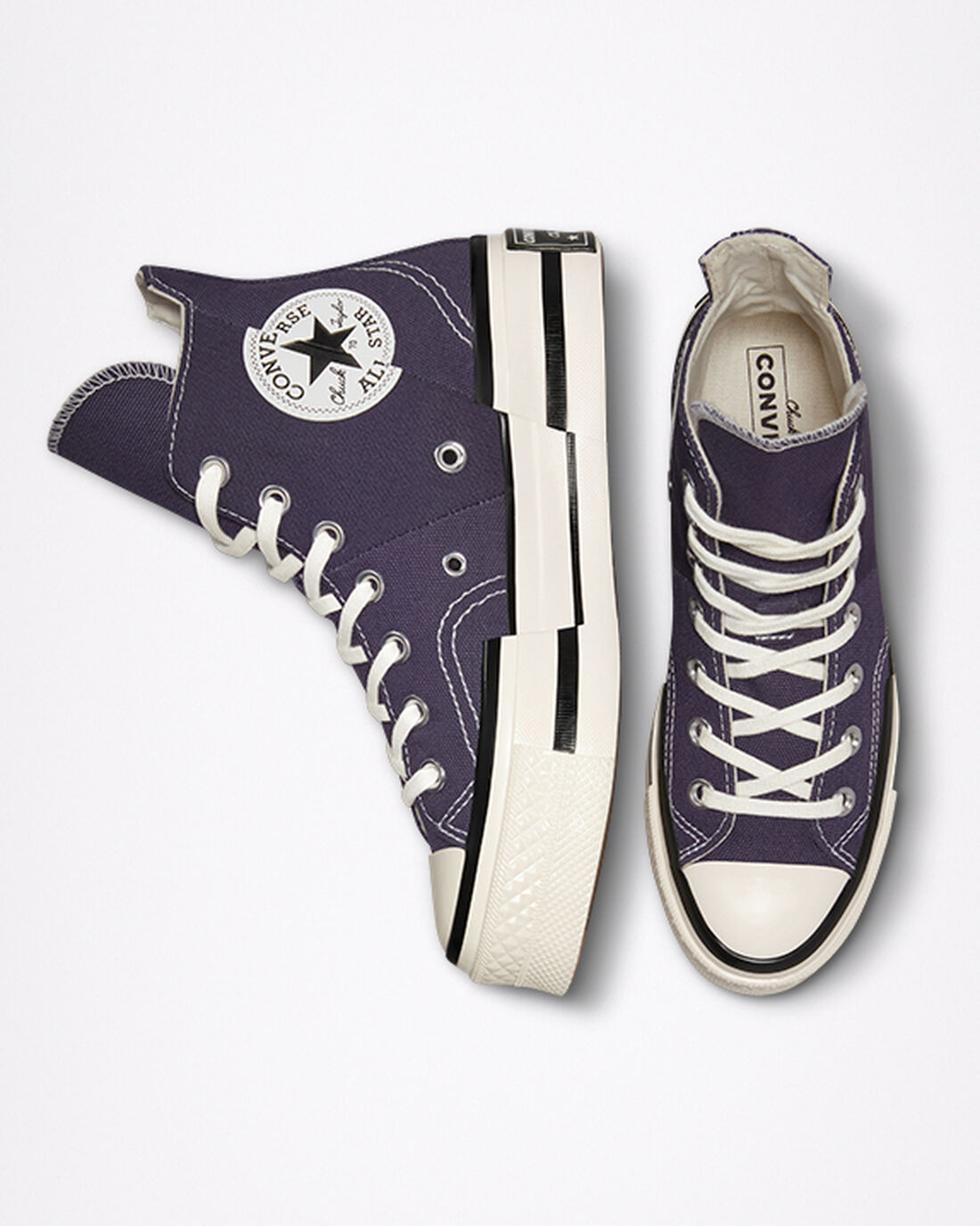 Men's Converse Chuck 70 Plus High Top Sneakers Purple/Black | Australia-38069