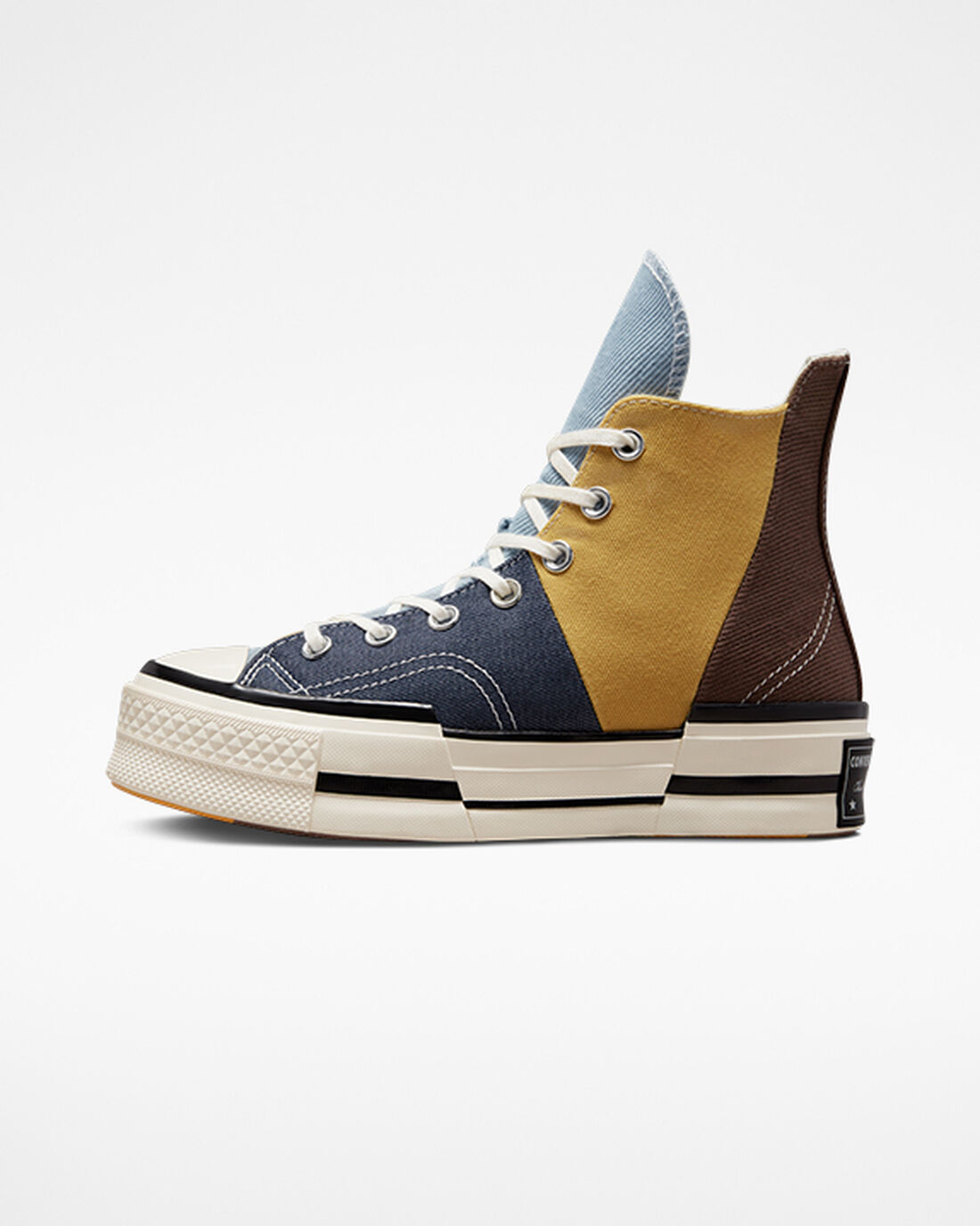 Men's Converse Chuck 70 Plus High Top Sneakers Brown/Navy | Australia-48752