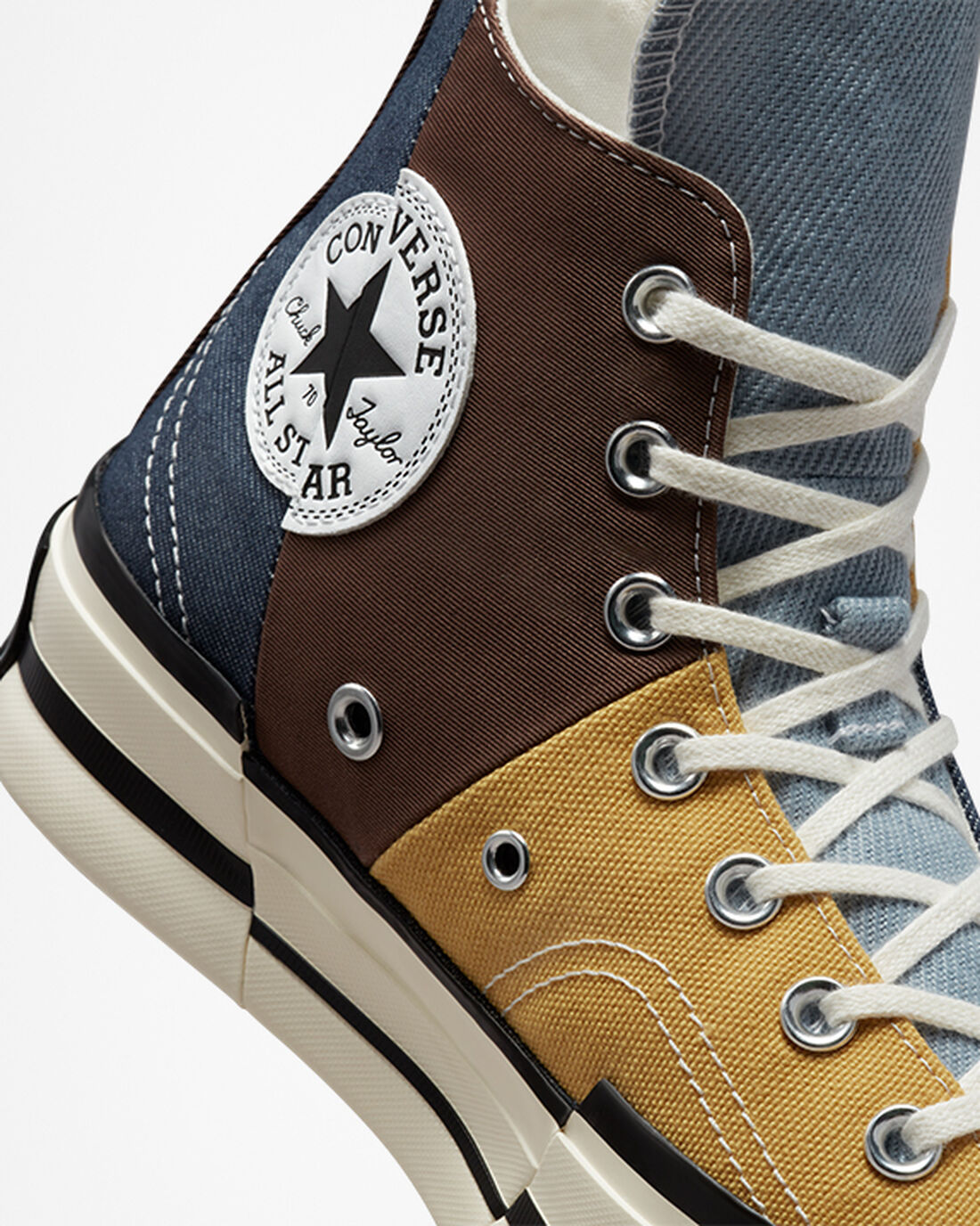 Men's Converse Chuck 70 Plus High Top Sneakers Brown/Navy | Australia-48752