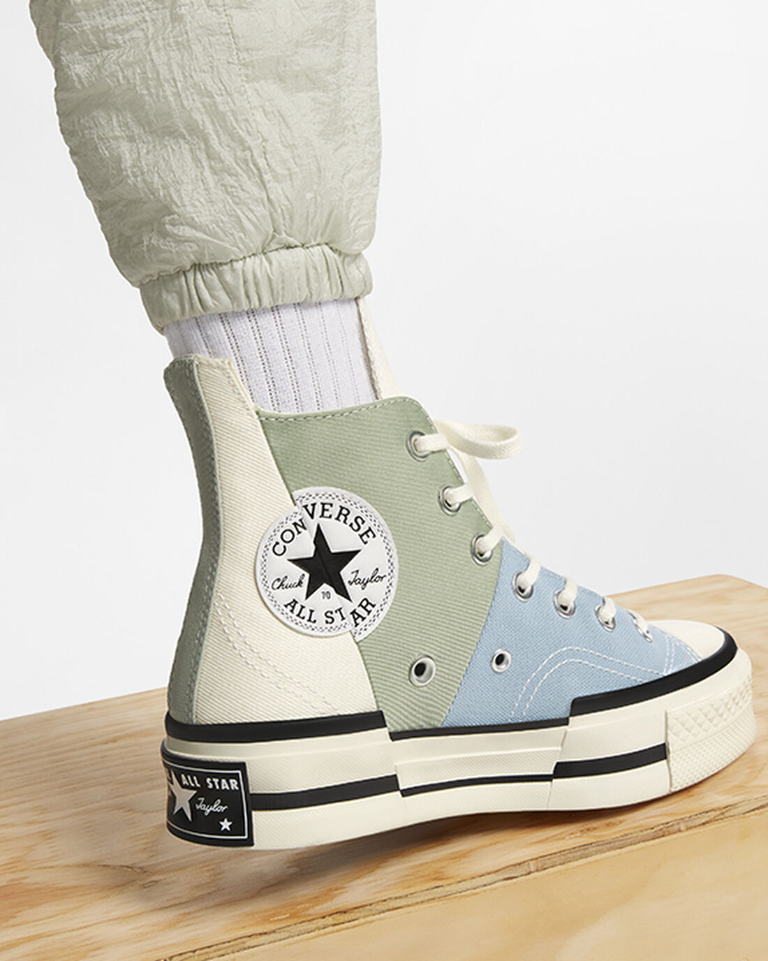 Men's Converse Chuck 70 Plus High Top Sneakers Olive | Australia-83607