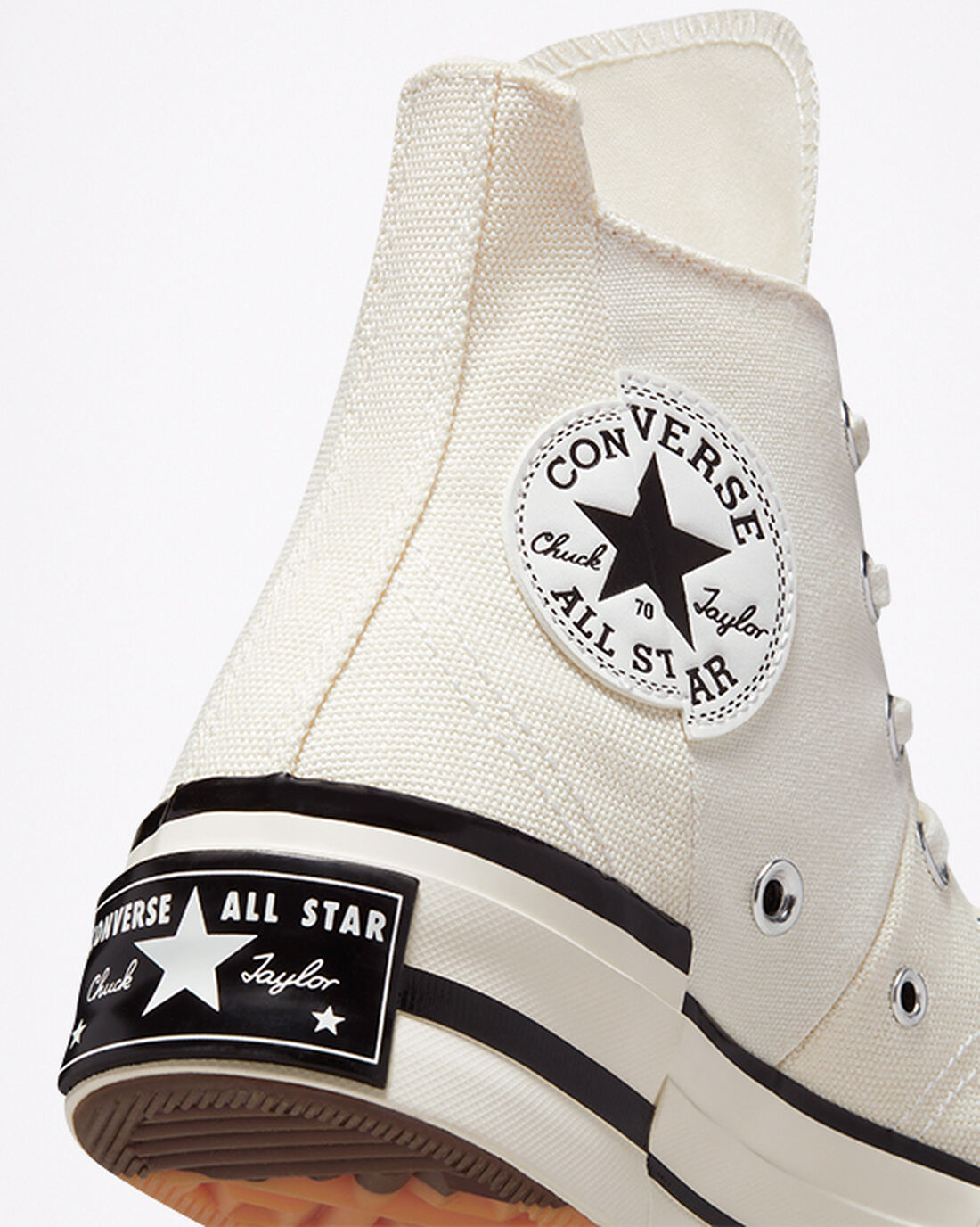 Men's Converse Chuck 70 Plus High Top Sneakers Beige/Black | Australia-98670