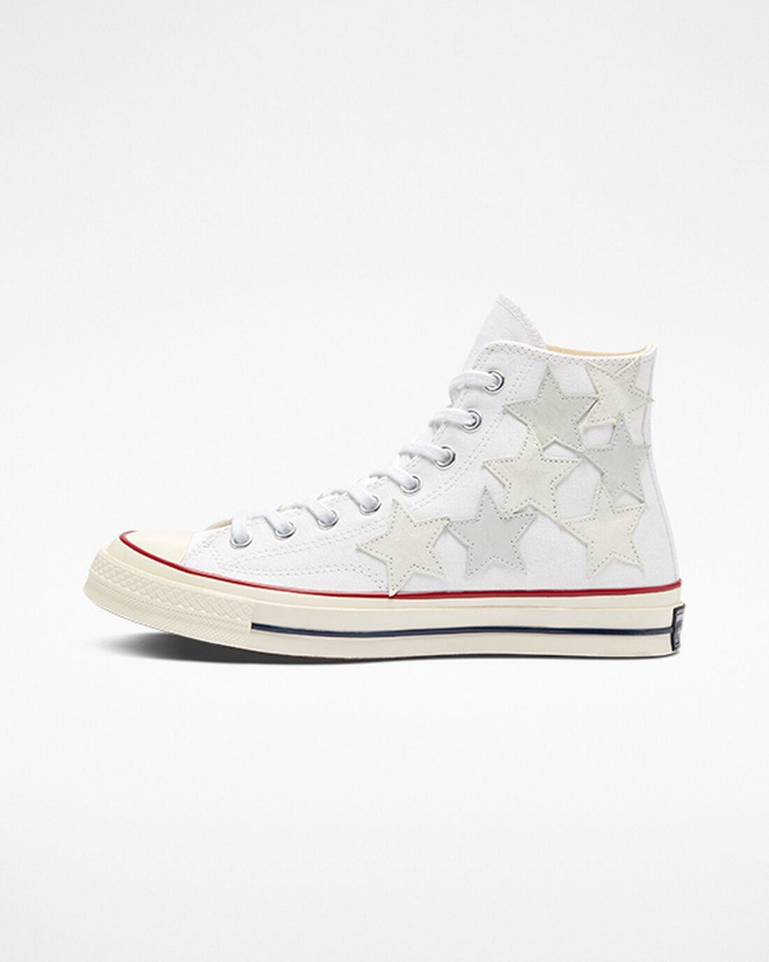 Men's Converse Chuck 70 Star Patchwork High Top Sneakers White Multicolor | Australia-86503