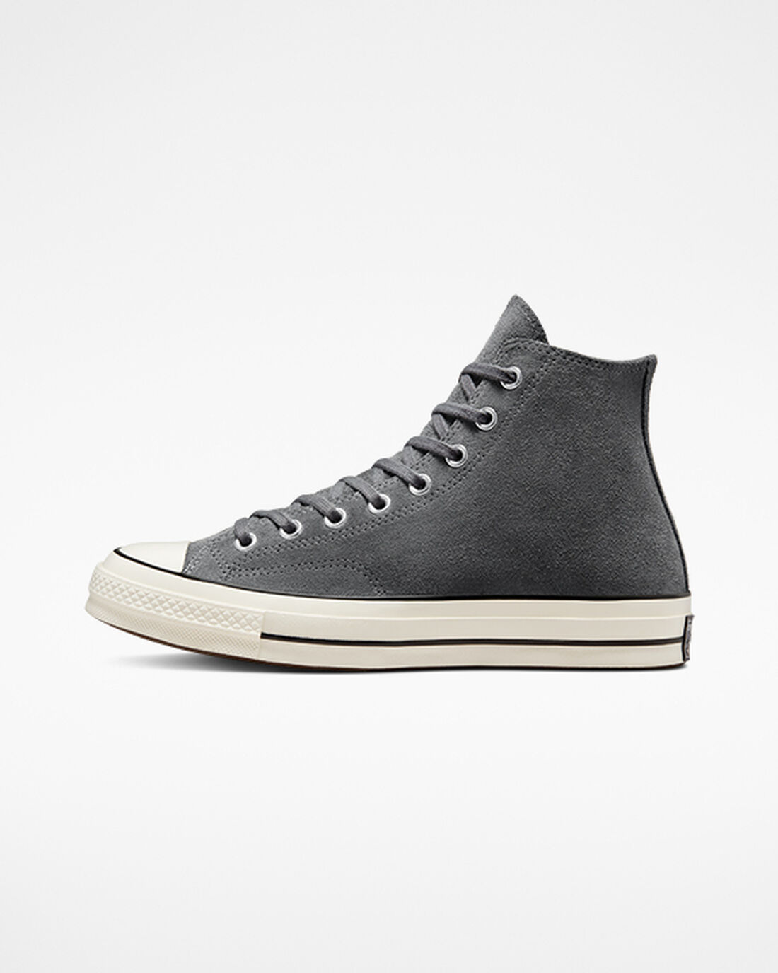 Men's Converse Chuck 70 Suede High Top Sneakers Grey/Black | Australia-25017