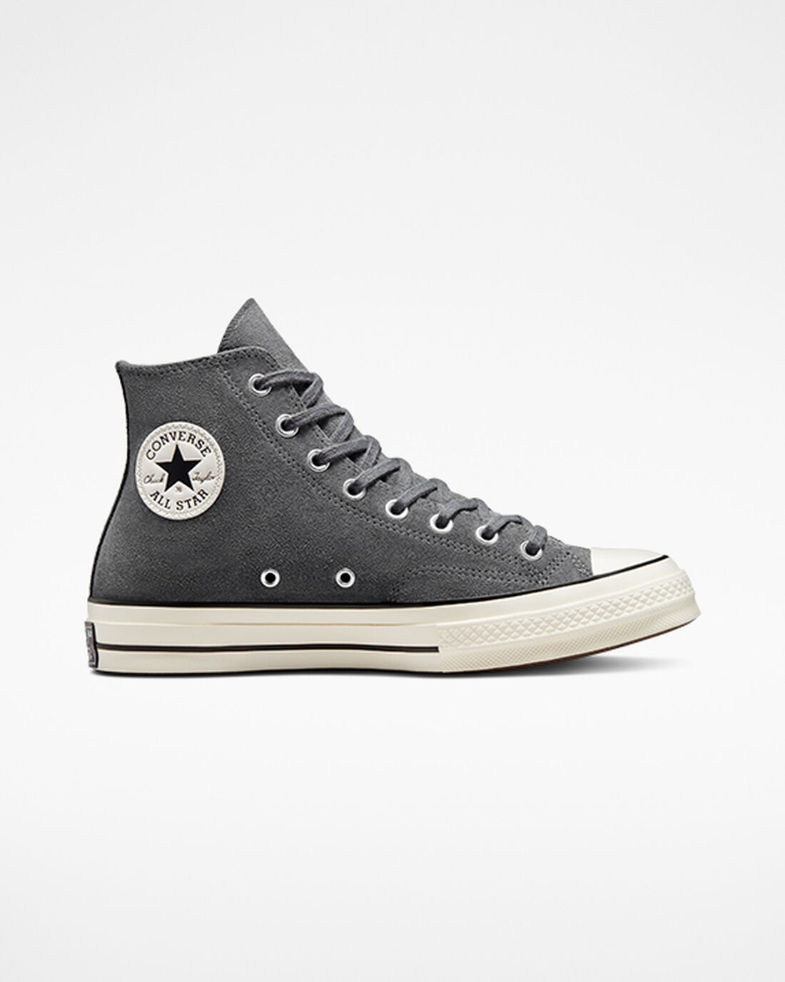 Men\'s Converse Chuck 70 Suede High Top Sneakers Grey/Black | Australia-25017