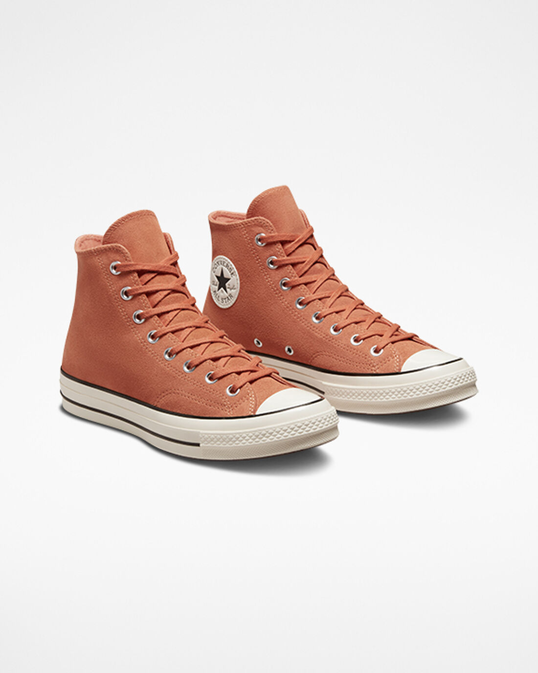 Men's Converse Chuck 70 Suede High Top Sneakers Orange/Black | Australia-37960