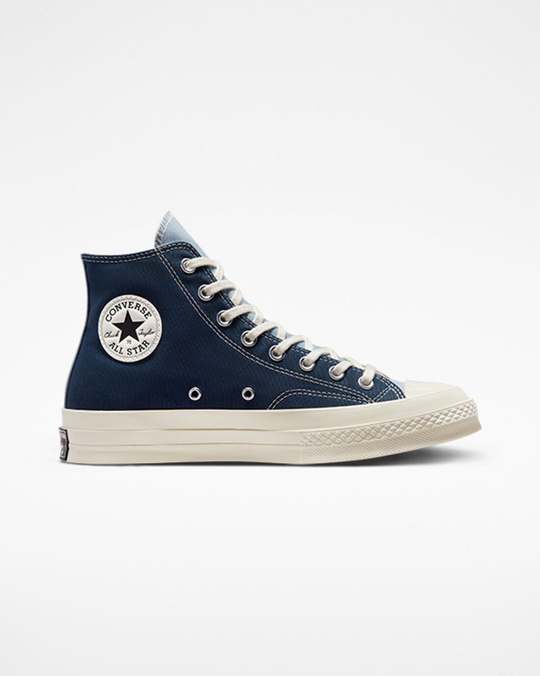 Men\'s Converse Chuck 70 Tri-Panel High Top Sneakers Navy | Australia-52783