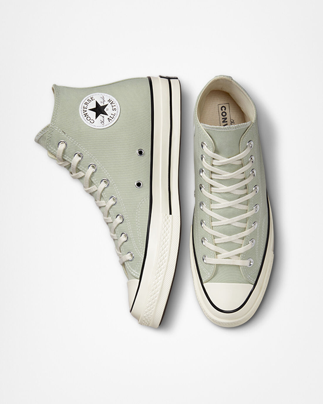 Men's Converse Chuck 70 Vintage Canvas High Top Sneakers Olive/Black | Australia-03689