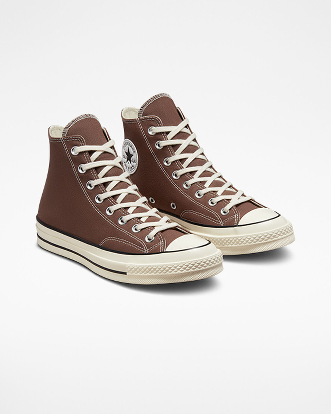 Men's Converse Chuck 70 Vintage Canvas High Top Sneakers Brown/Black | Australia-23746