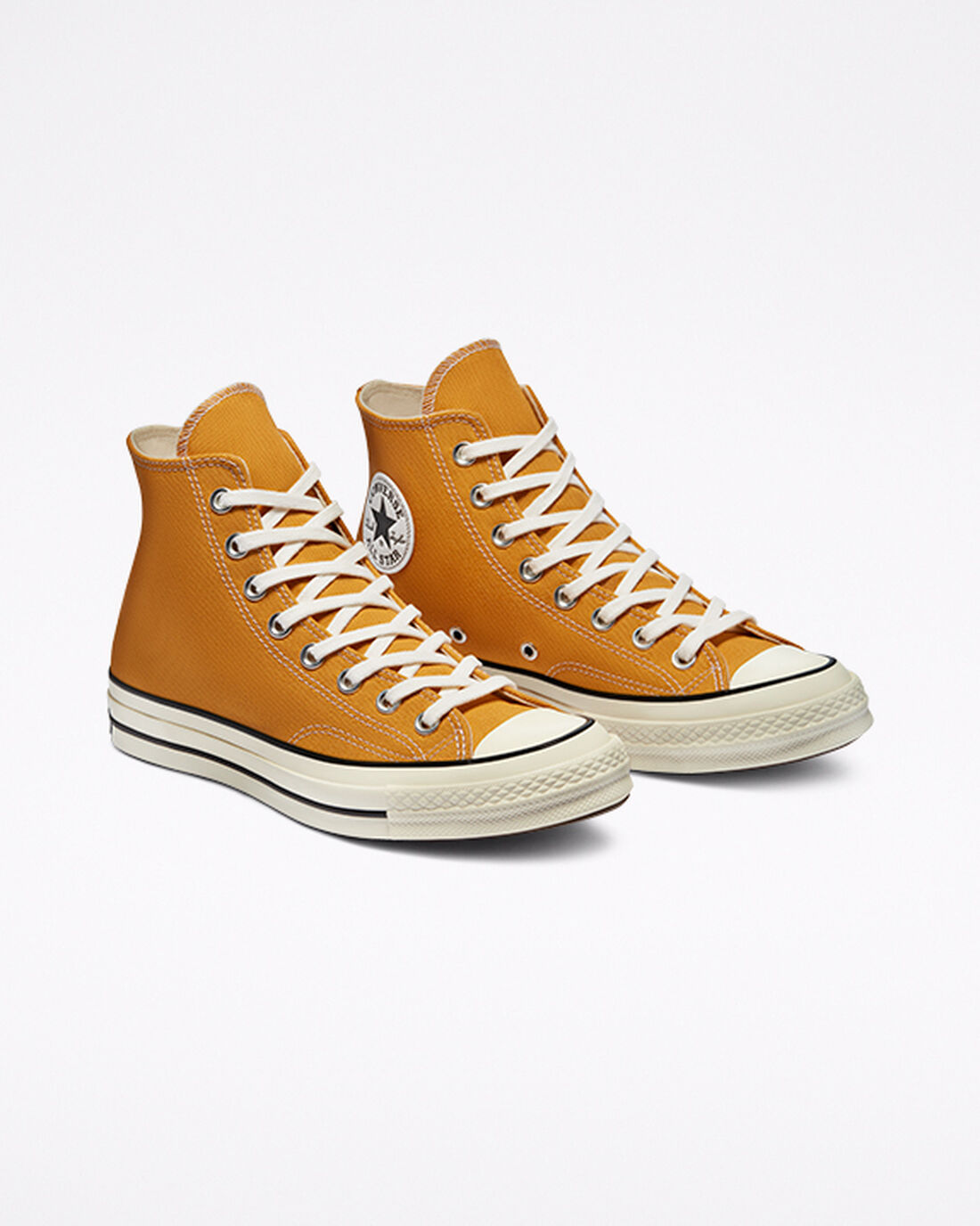 Men's Converse Chuck 70 Vintage Canvas High Top Sneakers Orange Flower/Black | Australia-49531