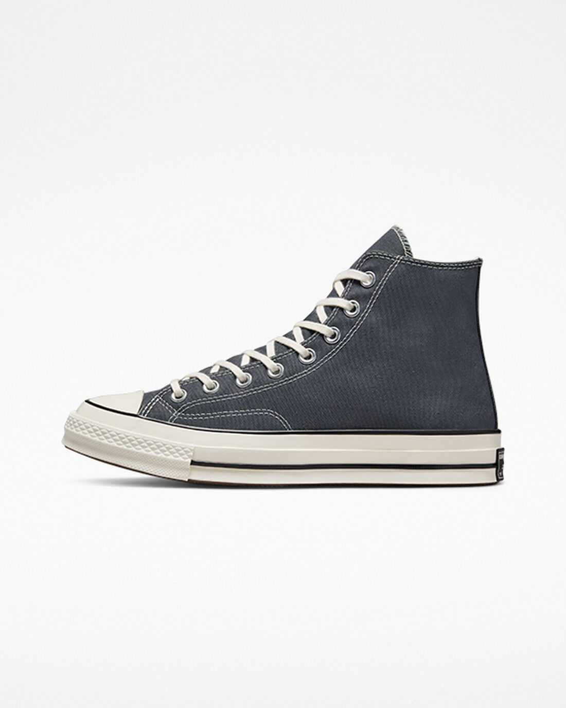 Men's Converse Chuck 70 Vintage Canvas High Top Sneakers Grey/Black | Australia-82573