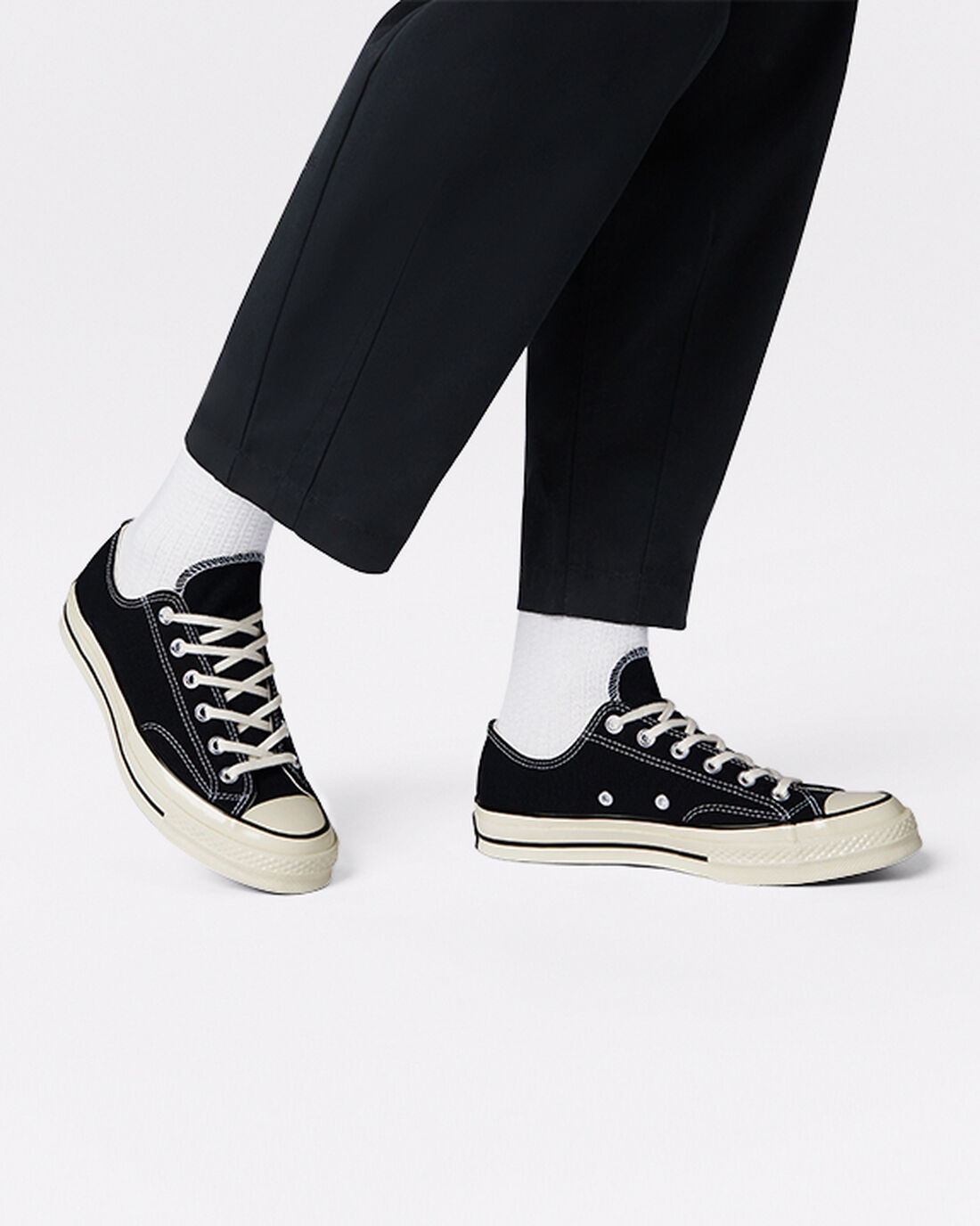 Men's Converse Chuck 70 Vintage Canvas Sneakers Black | Australia-48607