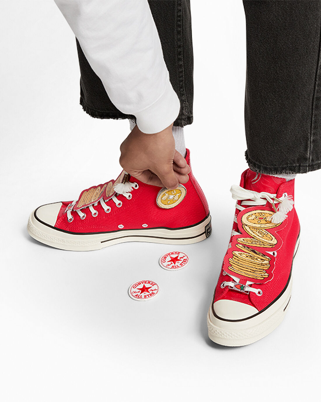 Men's Converse Chuck 70 Year of the Rabbit High Top Sneakers Red/White/Black | Australia-06947