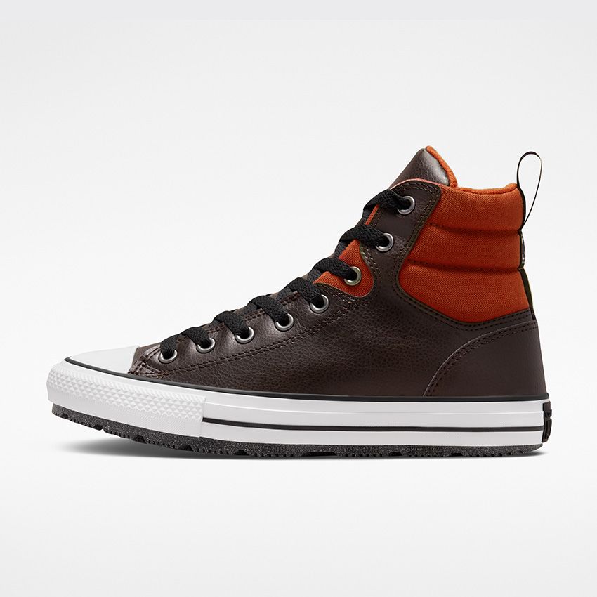 Men's Converse Chuck Taylor All Star Berkshire Boot Water Resistant Winter Boots Brown/Orange/Black | Australia-39254