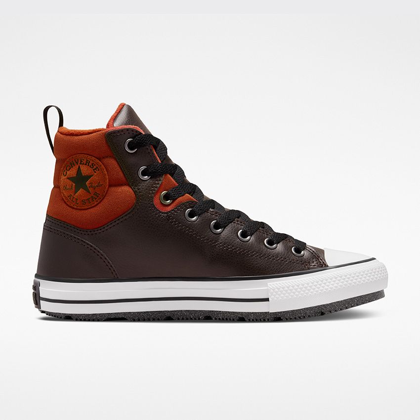 Men\'s Converse Chuck Taylor All Star Berkshire Boot Water Resistant Winter Boots Brown/Orange/Black | Australia-39254