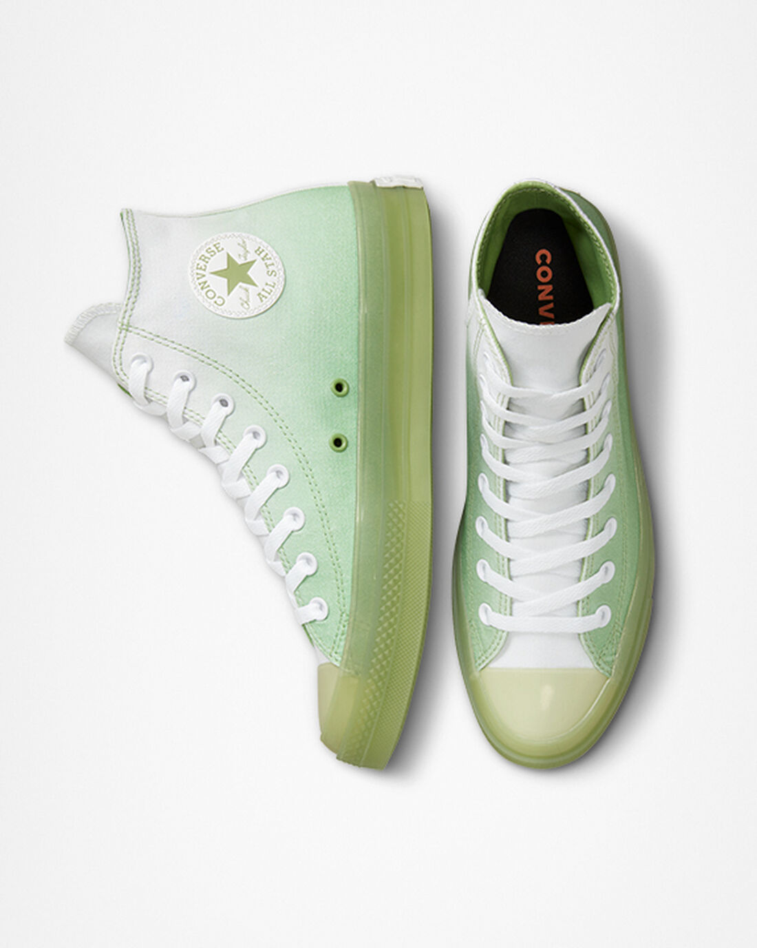 Men's Converse Chuck Taylor All Star CX Gradient High Top Sneakers Green/White/Green | Australia-18520