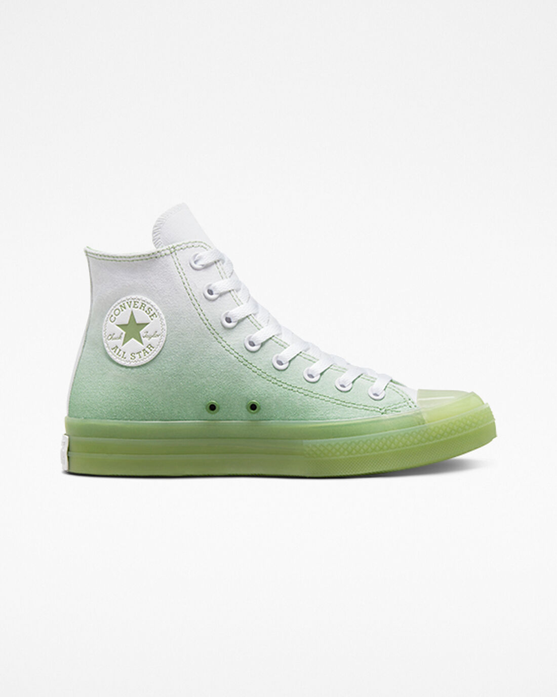 Men\'s Converse Chuck Taylor All Star CX Gradient High Top Sneakers Green/White/Green | Australia-18520