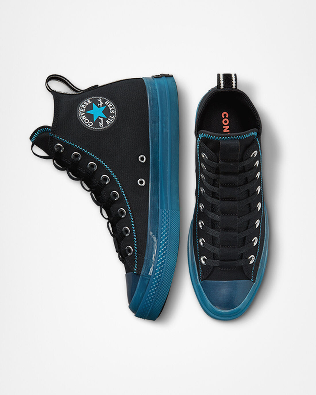 Men's Converse Chuck Taylor All Star CX Explore High Top Sneakers Black/Blue/White | Australia-37451